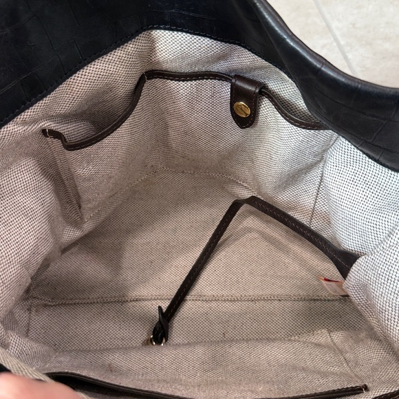 Dooney & Bourke Croc Embossed Black and Brown
Logo Lock Purse Bag - Picture 9 of 9